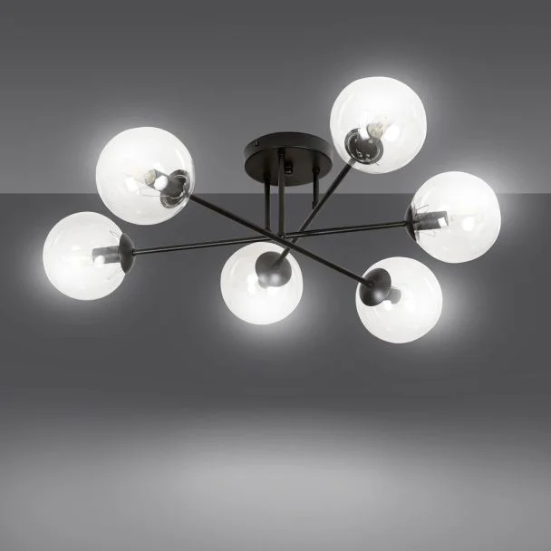EMIBIG 831/6B LAMPA SUFITOWA BRENDI 6B BL TRANSPARENT