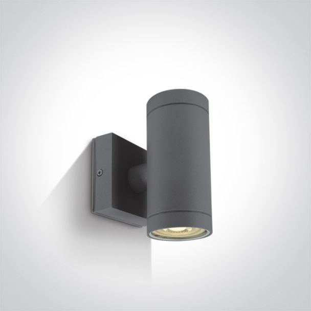 ONE LIGHT 67130/AN Lido K2 zewnętrzny cylinder ścienny antracyt 2x35W GU10 IP54