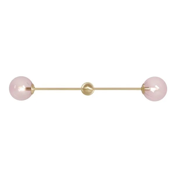 WYPRZEDAŻ ALDEX 1112D40_L KINKIET PINK PEARL L 2 KOLOR MOSIĄDZ