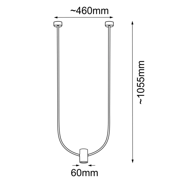 ANTIGO Lampa wisząca no. C - Platyna mat (460 mm) 5080