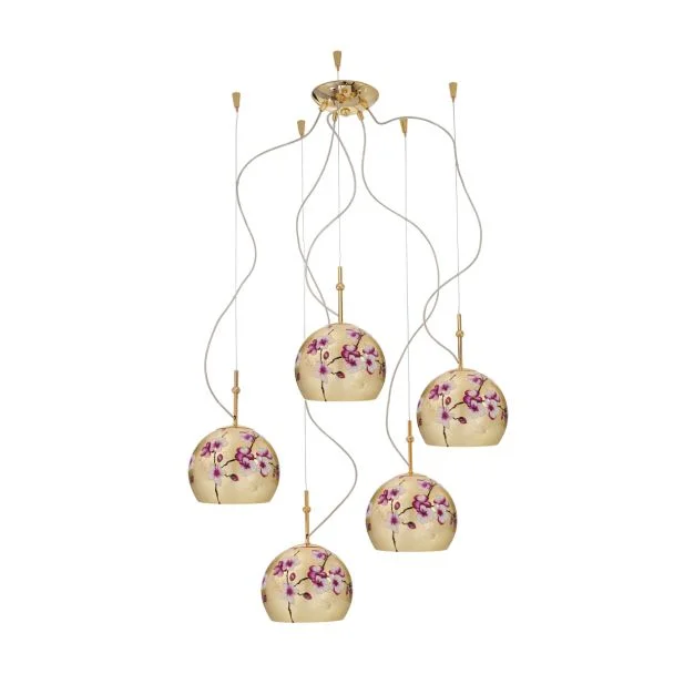 KOLARZ 0392.35.3.PR.AU LUNA lampa wisząca złoto 24K
