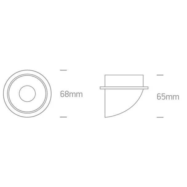 ONE LIGHT 10105E1/B/GL Ewretu czarny wpust ze złotym odbłyśnikiem i oprawką GU10 MR16 50W dark light