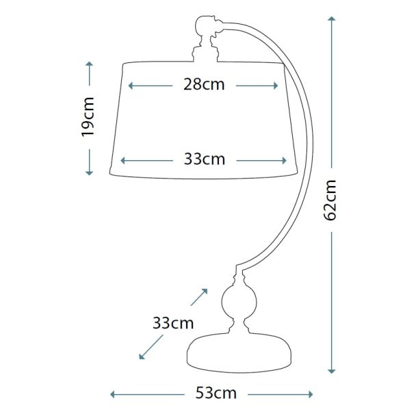 ELSTEAD JENKINS QZ/JENKINS/TL PN Table Lamp