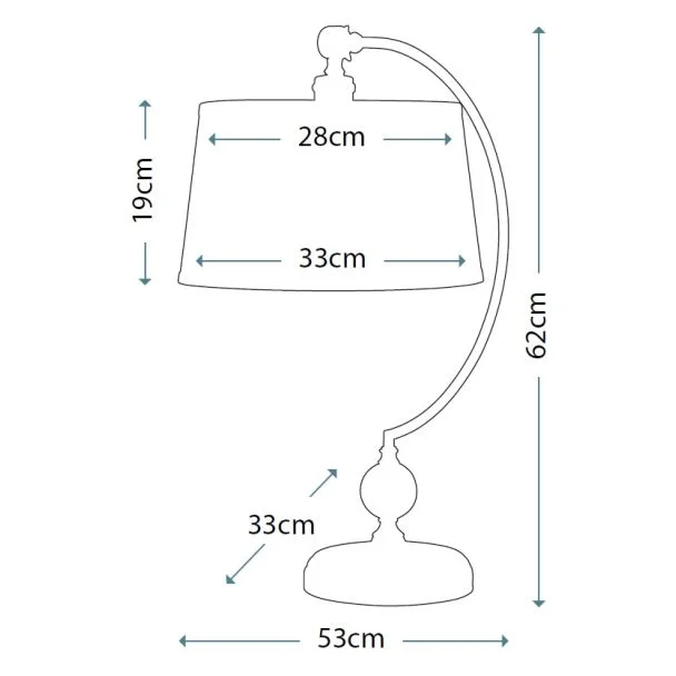ELSTEAD JENKINS QZ/JENKINS/TL PN Table Lamp