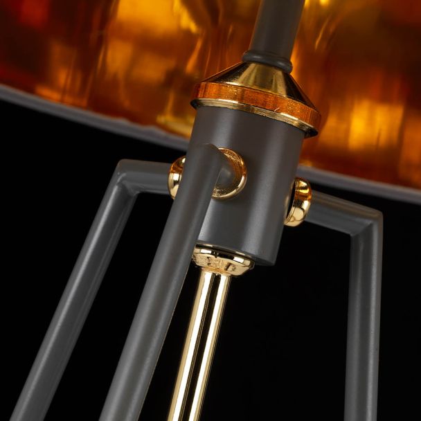 ELSTEAD Ferrara FERRARA-TL-GPG Table Lamp - Grey and Polished Gold