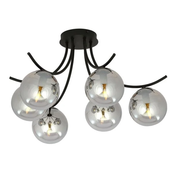 EMIBIG 1110/6 LAMPA SUFITOWA BOSTON 6 BLACK/GRAFIT