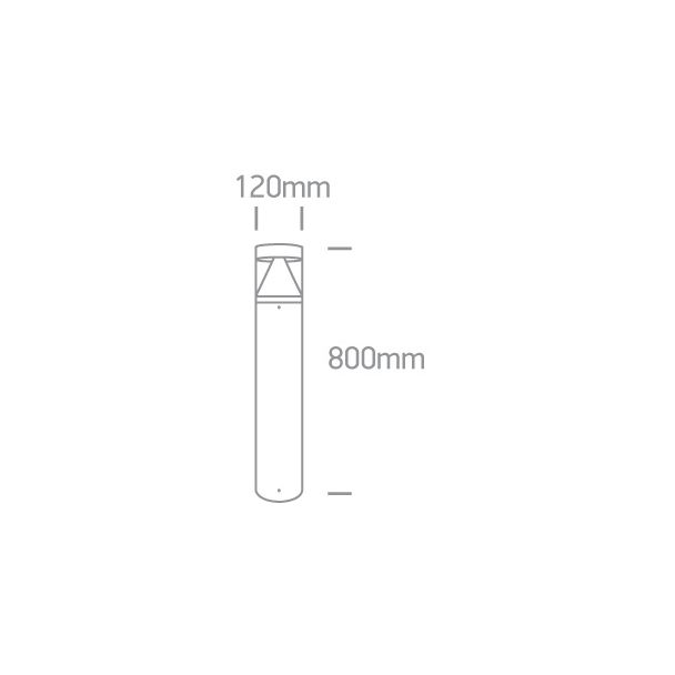 ONE LIGHT 67410/AN/C Altina lampa ogrodowa antracyt LED 3000K 12W IP65