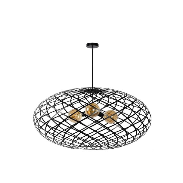 LUCIDE WOLFRAM 21417/99/30 LAMPA WISZĄCA czarny