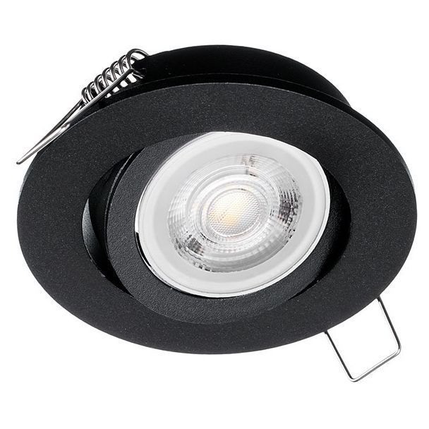 MILAGRO EKZ343 Oczko sufitowe okrągłe ruchome IP20 Black