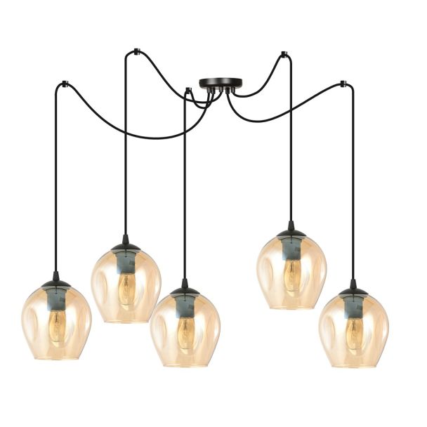 EMIBIG 758/5 LAMPA WISZĄCA LEVEL 5 BL MIODOWY