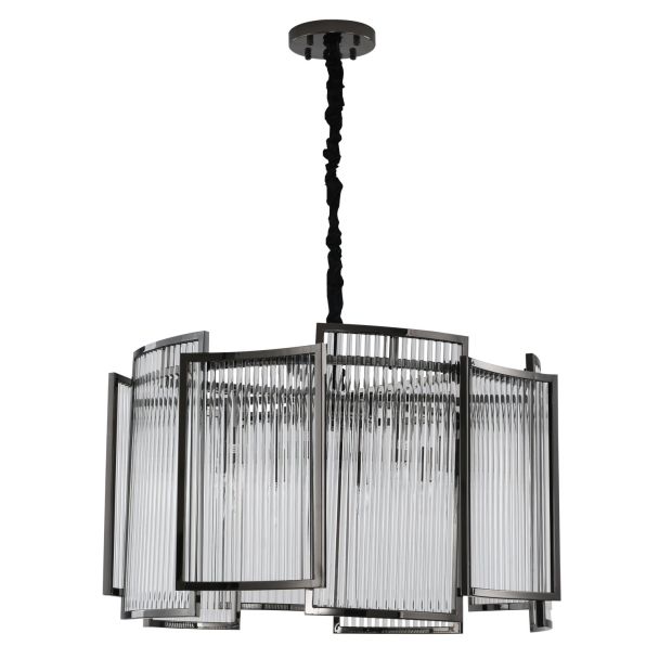 Step into Design MP0098 black Lampa wisząca IMPERIO czarna 80 cm