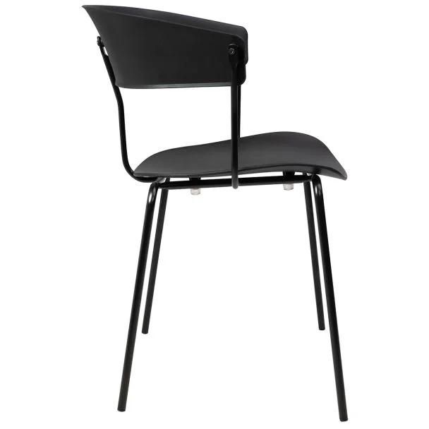 KING HOME PC-161 Krzesło JETT czarne - polipropylen, metal