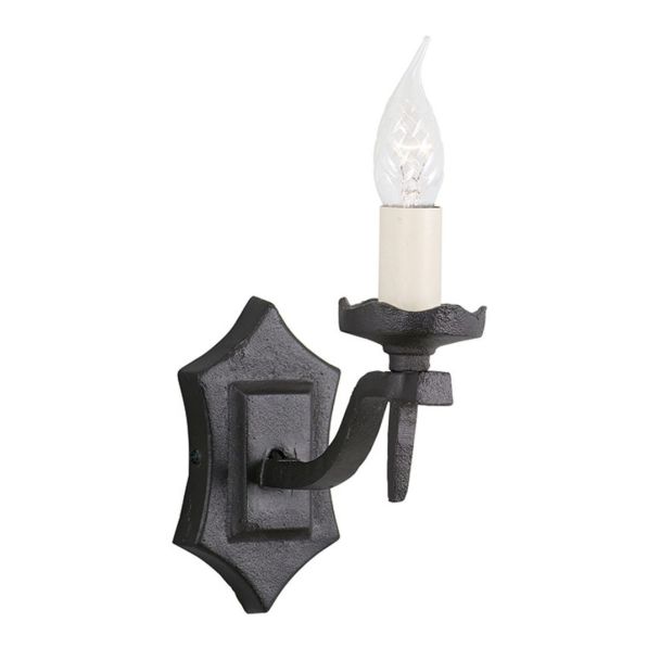 ELSTEAD RECTORY RY1B BLACK 1Lt Wall Light