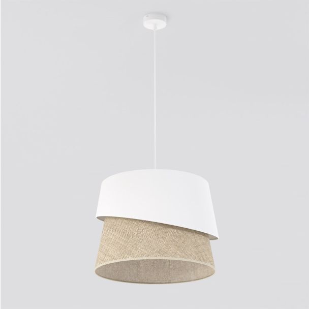 EMIBIG 1711/1 CANVA 1 WHITE NATURAL Lampa wisząca