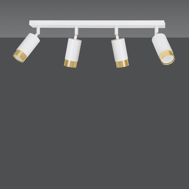 EMIBIG 963/4 LAMPA SUFITOWA HIRO 4 WH/GOLD