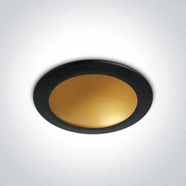 ONE LIGHT 10116FD/B/BS Nata 2 downlight czarny-mosiądz LED 3000K 16W dark light