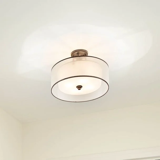 ELSTEAD Lacey KL-LACEY-SFM-MB 4 Light Semi-Flush Mount - Mission Bronze