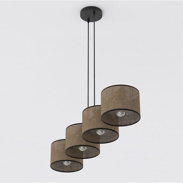 EMIBIG 1657/4 ECO 4 BL BROWN LAMPA WISZĄCA