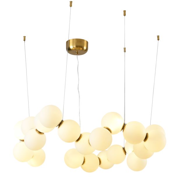 Step into design DP0254-800 Lampa wisząca CORALLI-80 biało-mosiężna 80 cm