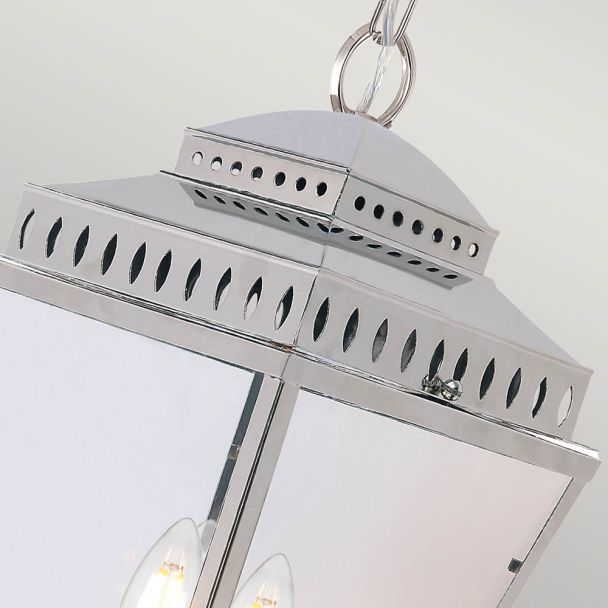 ELSTEAD Mansion House MANSION-HOUSE8-PN 3 Light Chain Lantern - Polished Nickel