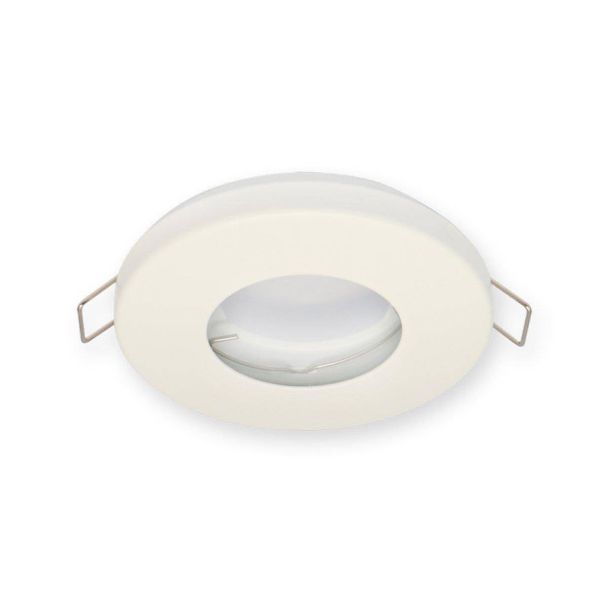 LED line 245404 Oprawa wodoodporna okrągła stała biała matowa blaszana