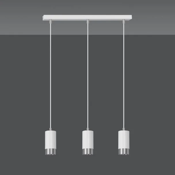 EMIBIG 814/3 LAMPA WISZĄCA FUMIKO 3 WH/CHROME