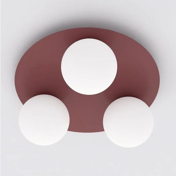EMIBIG 1688/3 SOLAR 3 BURGUNDY OPAL LAMPA SUFITOWA