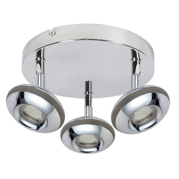 CANDELLUX 98-67685 SKIPPER PLAFON 3X6W LED COB GŁÓWKA OKRĄGŁA 1E Z PRZEGUBEM KD SYSTEM CHROM