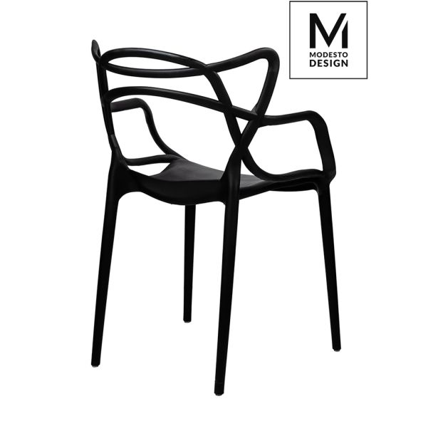 Modesto Design C1034.BLACK MODESTO krzesło HILO czarne - polipropylen