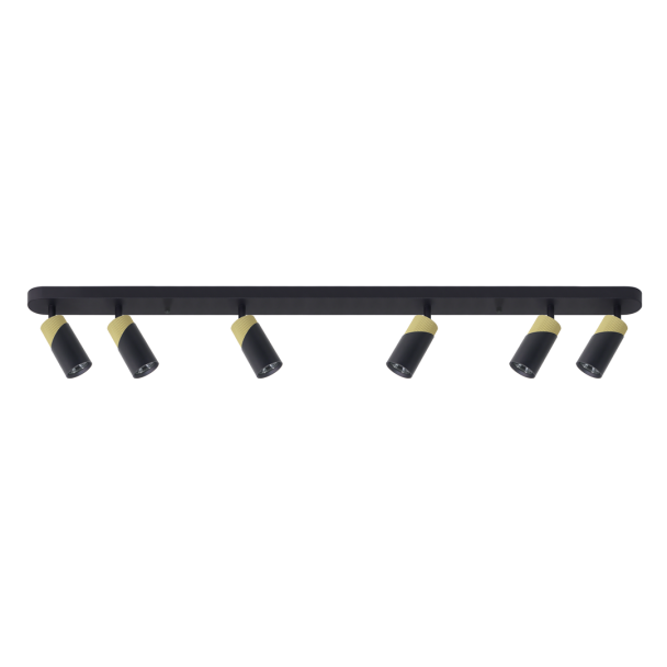 MILAGRO ML0283 NEO BLACK GOLD SPOT 6xGU10