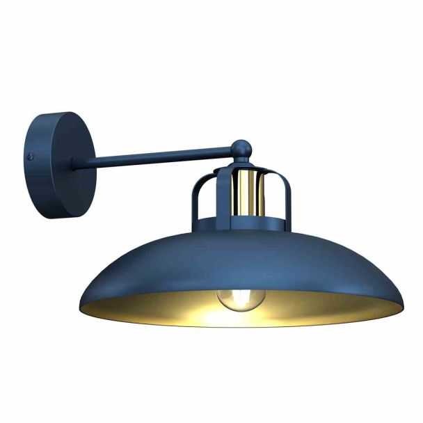 MILAGRO MLP7712 KINKIET FELIX NAVY BLUE/GOLD 1XE27