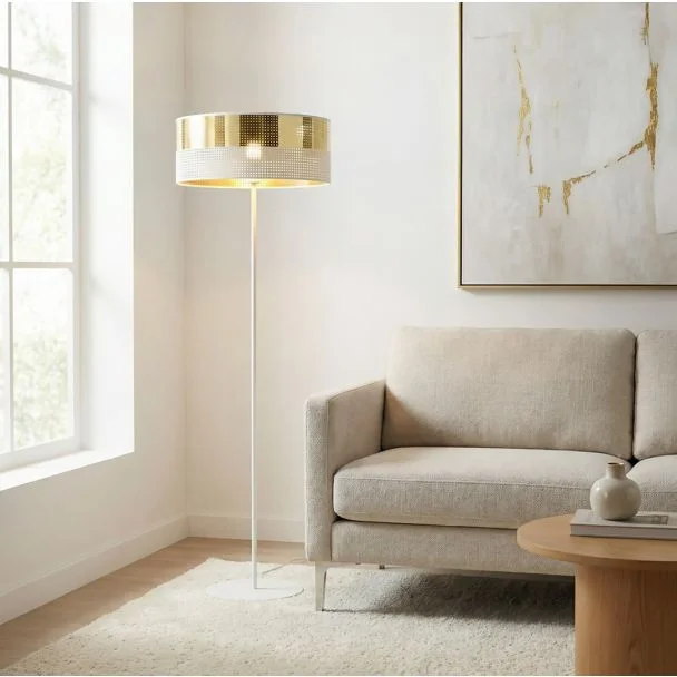EMIBIG 1650/LP1 LUX LP1 WH GOLD LAMPA PODŁOGOWA