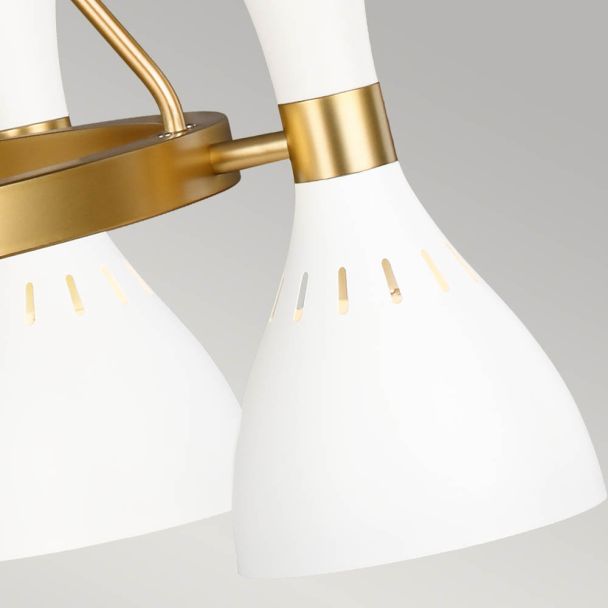 ELSTEAD Joan FE-JOAN5-MW 5 Light Chandelier - Matte White