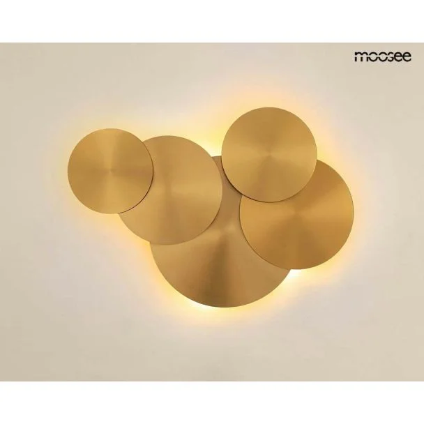 MOOSEE MSE1501100148 lampa ścienna SCUDO złota