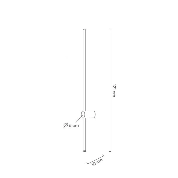 MOOSEE MSE1501100478 lampa ścienna OMBRE 120 biała