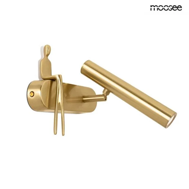 MOOSEE MSE1501100479 lampa ścienna BOY TUBE R złota