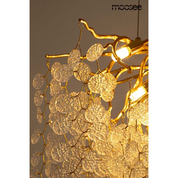 MOOSEE 5900168832947 lampa wisząca RIVIERA 60 złota /  clear