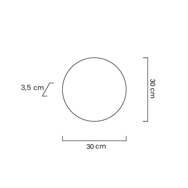 MOOSEE MSE1501100500 lampa ścienna SHADOW SUN 30 złota
