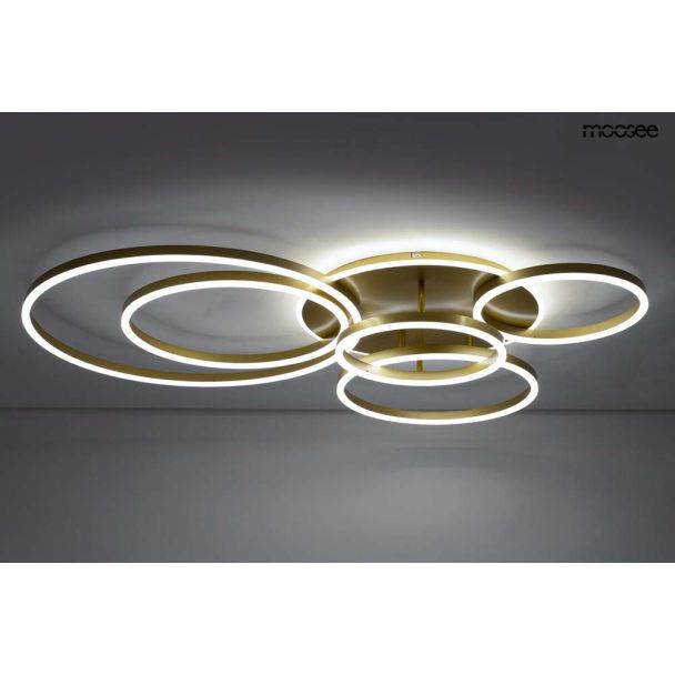 MOOSEE MSE1501100504 lampa sufitowa RINGS 6  złota