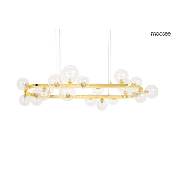 MOOSEE MSE1501100551 lampa wisząca ALURE OVAL 120 złota
