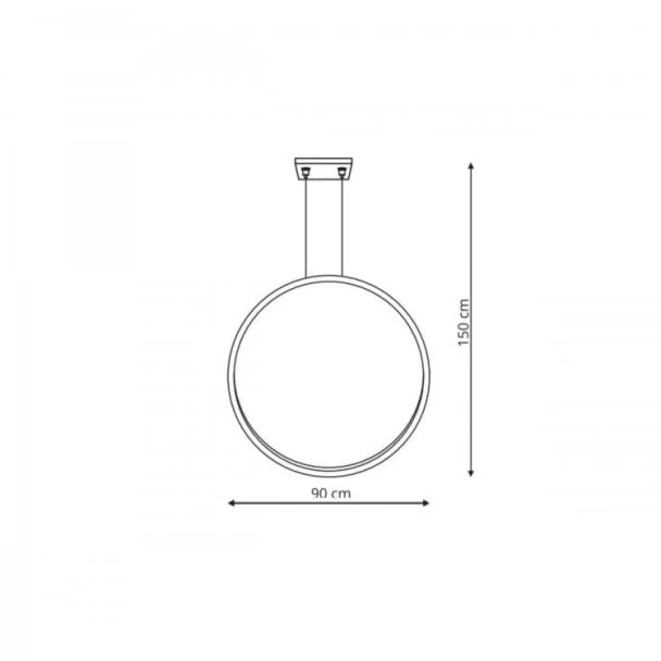 LIGHT PRESTIGE LP-999/1P S GD CCT Lampa wisząca Mirror S złota IP44 LED CCT