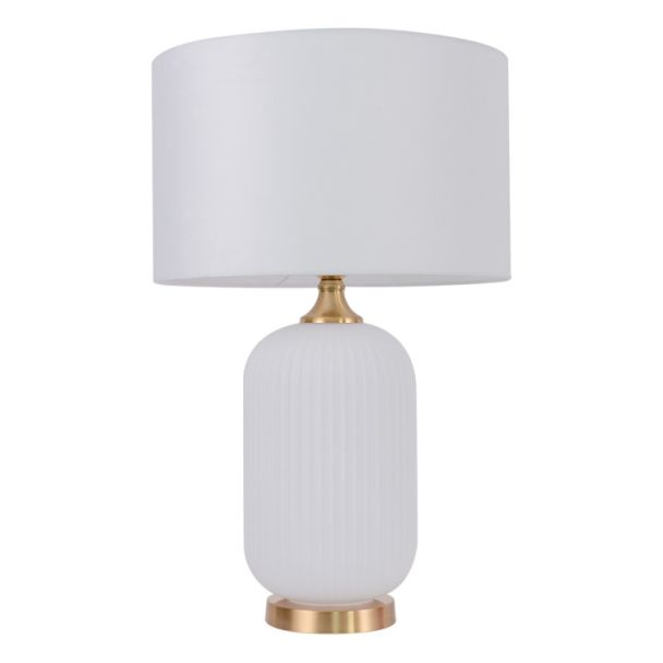 LIGHT PRESTIGE LP-1515/1T big white Lampa stołowa Tamiza 65 cm biała 1xE27