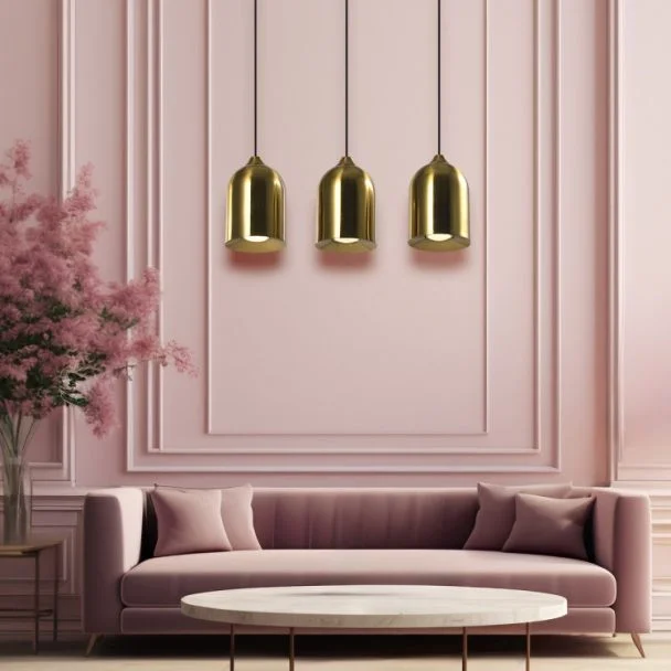 LIGHT PRESTIGE LP-0110/3L GD Metalowa lampa wisząca Nilo złota 3xGU10
