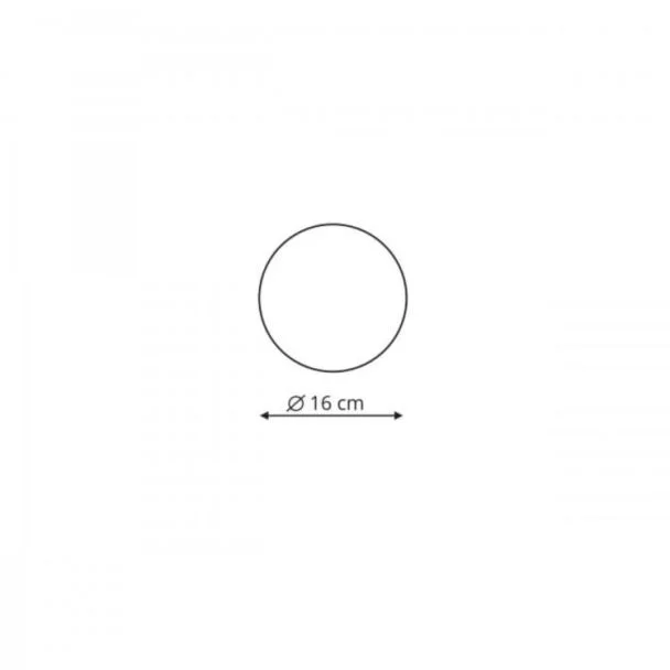 LIGHT PRESTIGE LP-8102/1C-6W BK CCT Plafon Platillo 16 cm czarny LED CCT