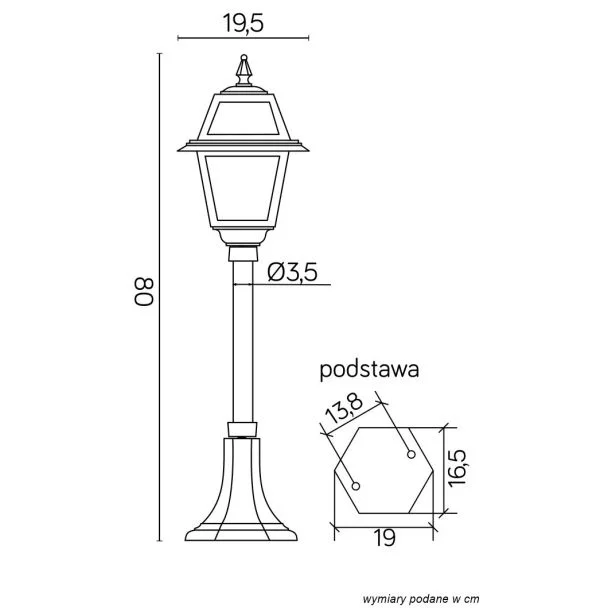SU-MA K 5002/3 N Witraż lampa stojąca