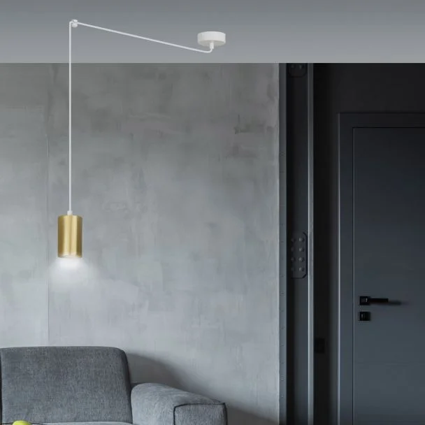 EMIBIG 527/1 LAMPA WISZĄCA TRAKER 1 WH/GOLD
