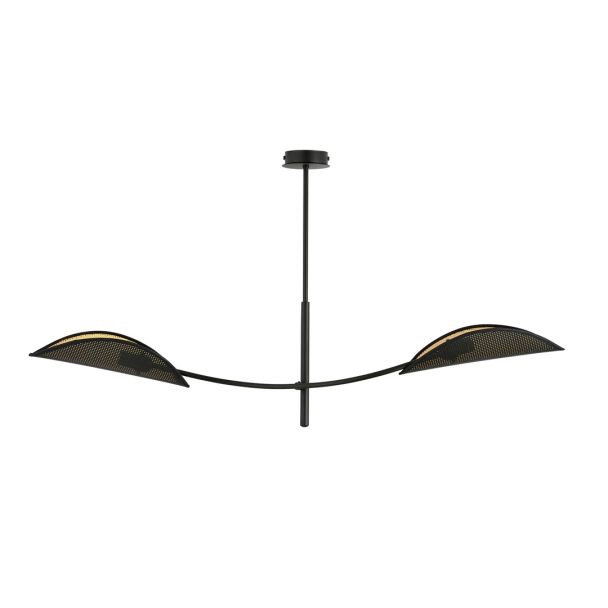 EMIBIG 1106/2 LAMPA SUFITOWA LOTUS 2 BLACK/GOLD