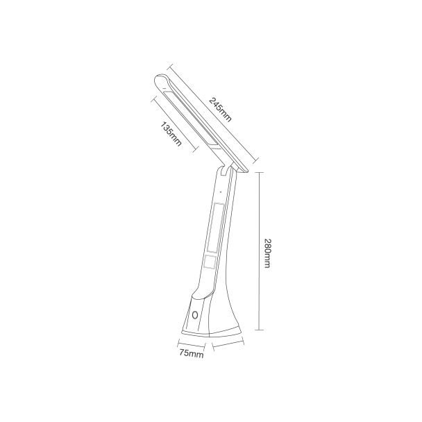 TK-LIGHTING 6941 CRUZ WHITE LAMPA BIURKOWA LED 4W