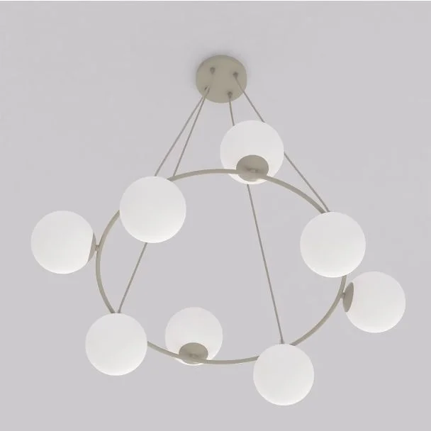 EMIBIG 1637/8 AZURA 8 MOKKA OPAL LAMPA WISZĄCA