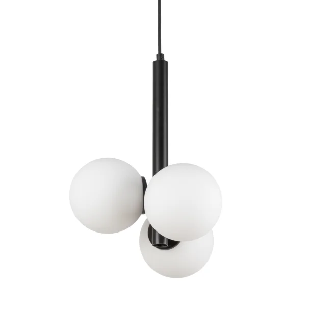 SIGMA 33486 Perla 3 lampa wisząca czarny,biały